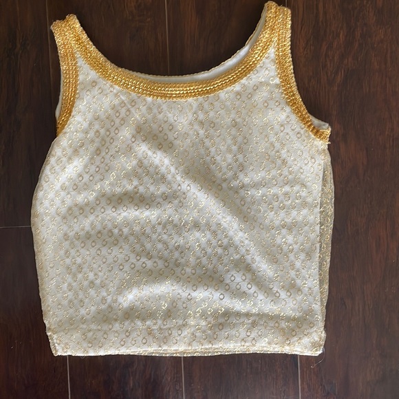 Vintage Park Storyk gold mesh sleeveless sweater - Picture 2 of 6
